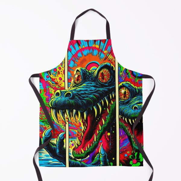 Item preview, Trippy Psychedelic Alligator Monster designed and sold by AIPixelMaster.