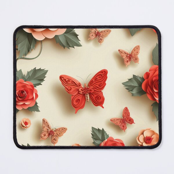 Item preview, Papercraft Paradise: Eloquent Roses and Butterflies Pattern designed and sold by Sir Meow Meow.