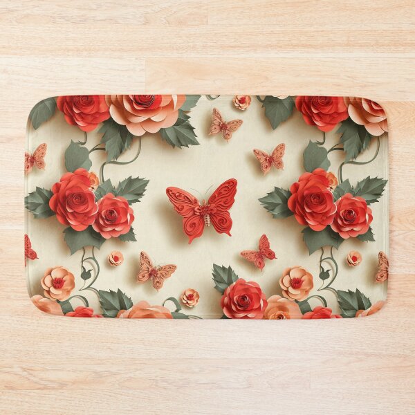 Item preview, Papercraft Paradise: Eloquent Roses and Butterflies Pattern designed and sold by Sir Meow Meow.