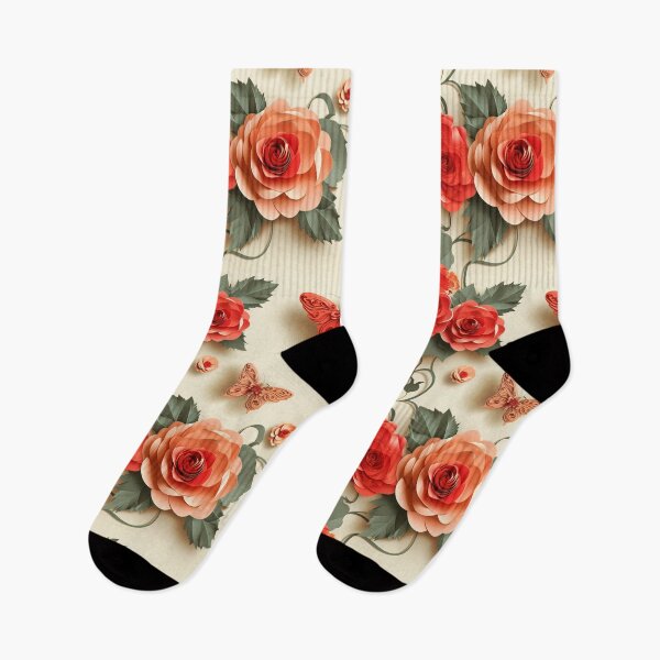 Item preview, Papercraft Paradise: Eloquent Roses and Butterflies Pattern designed and sold by Sir Meow Meow.