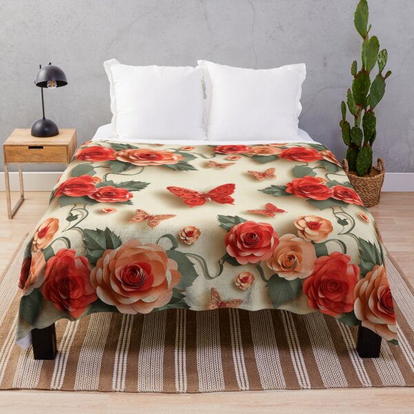 Item preview, Papercraft Paradise: Eloquent Roses and Butterflies Pattern designed and sold by Sir Meow Meow.