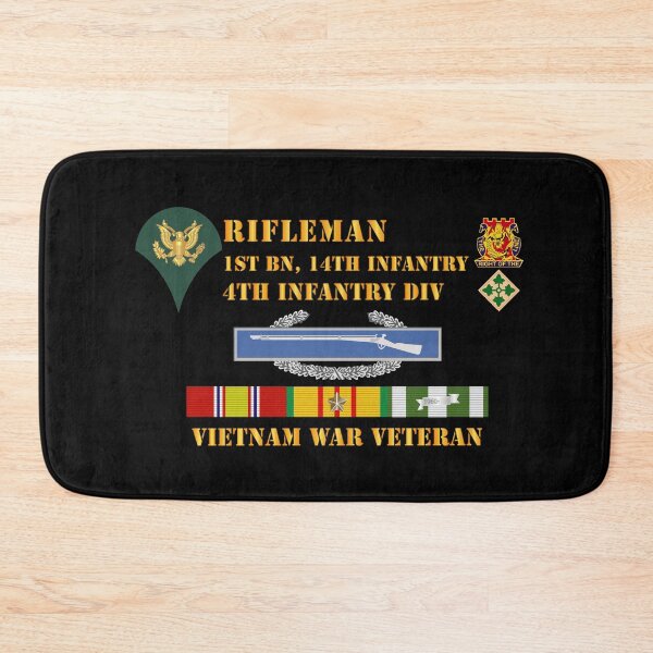 Item preview, Army - 1st Bn 14th Inf - 4th ID - Rifleman - SP4 - Vietnam Vet designed and sold by Military Insignia Products.