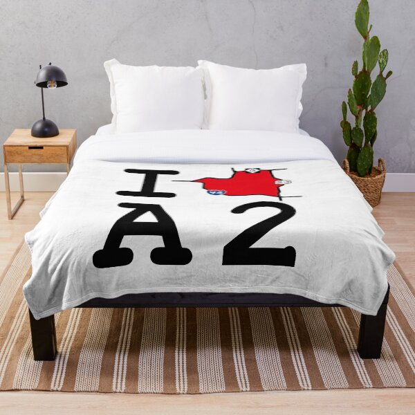 Item preview, I corazón mapa de Ann Arbor (blanco) designed and sold by MI-tee.