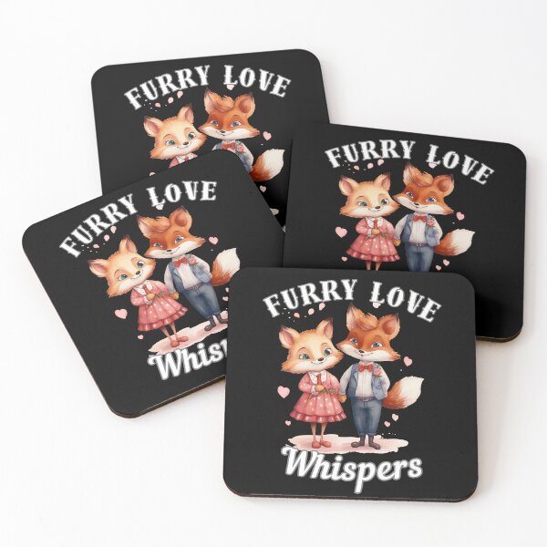 Item preview, Furry Love Whispers. fox quote designed and sold by FoxVibes.