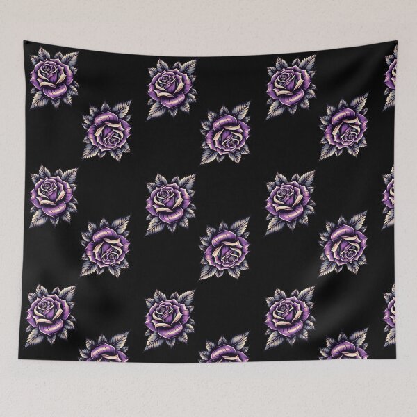 Item preview, Purple Rose Tattoo Art Duo - Inspired by Ash & Imogen designed and sold by AmberRoseWrites.