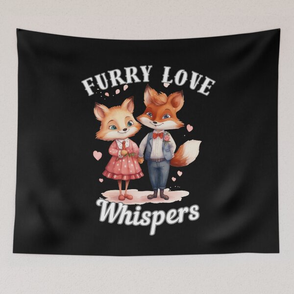 Item preview, Furry Love Whispers. fox quote designed and sold by FoxVibes.