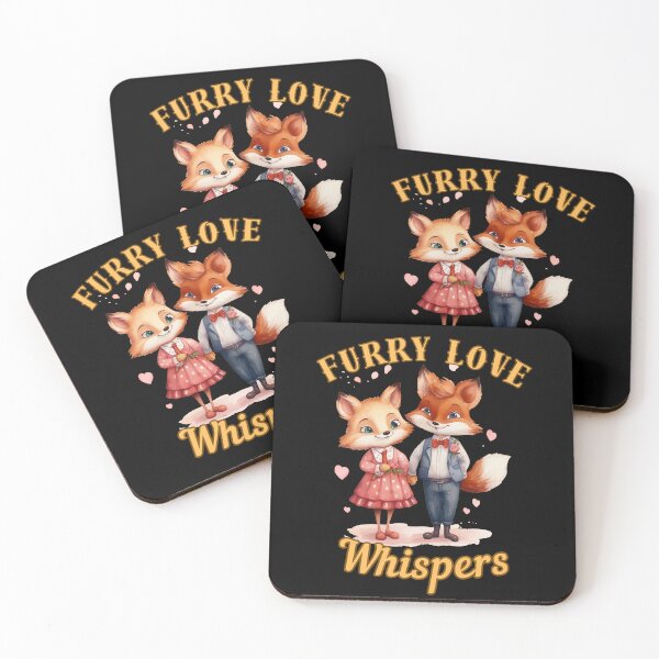 Item preview, Furry Love Whispers. fox saying designed and sold by FoxVibes.