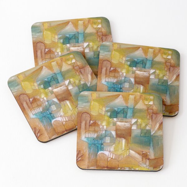 Item preview, Vintage Abstract Buildings Oil Painting | P9 designed and sold by Piccolo Fiore Prints.