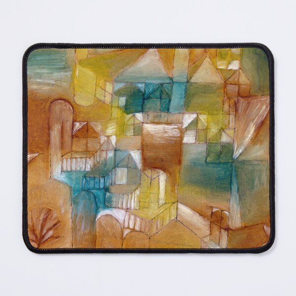 Item preview, Vintage Abstract Buildings Oil Painting | P9 designed and sold by Piccolo Fiore Prints.