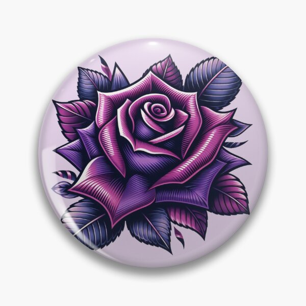 Item preview, Arte del tatuaje de rosa púrpura: inspirado por Ash e Imogen designed and sold by AmberRoseWrites.