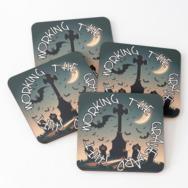 Item preview, Working The Graveyard Shift Creepy Gothic Tombstones designed and sold by Virginiasanimal.
