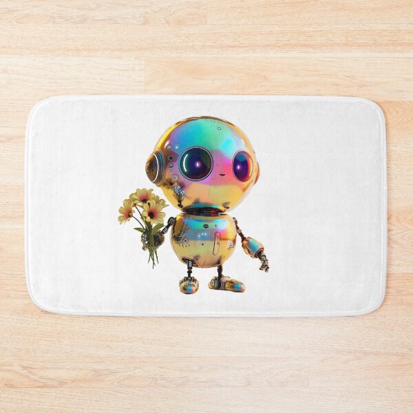 Item preview, Blossoming Bots: A Tiny Technicolor Charm designed and sold by AI-Only Creations.