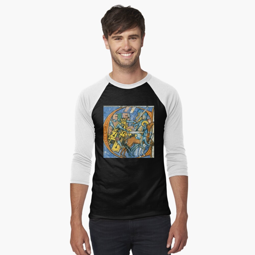 Vista previa del artículo con la obra «Camiseta ¾ estilo béisbol», diseñado y vendido por VintageManiac.