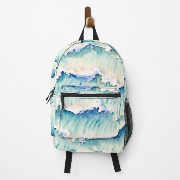 Artikelvorschau, Friedlicher Meereswellen-Aquarell-Surf-Strandtag am Meer entworfen und verkauft von InkAndTails.