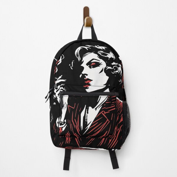Item preview, Noir Woman with Scarlet Lips [Vintage, Retro] designed and sold by RESToRAPTOR.