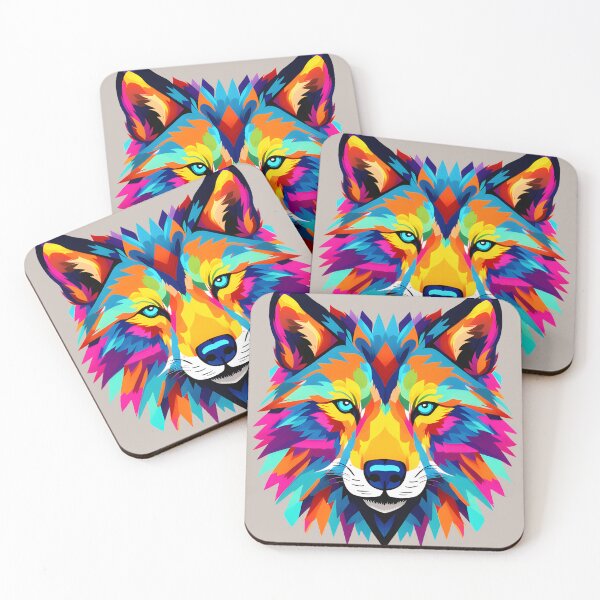 Item preview, Colorful Wolf Face, Wolf Lovers designed and sold by Creative.Shop.