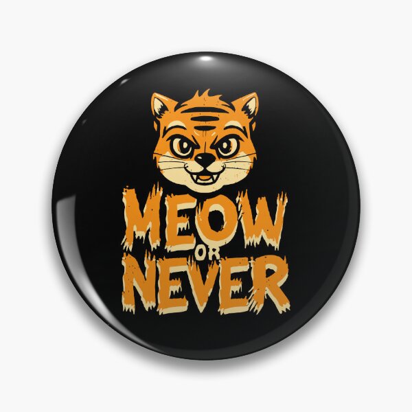 Item preview, Meow or Never Cat Fifties Retro urgency urgent designed and sold by w1ckerman.