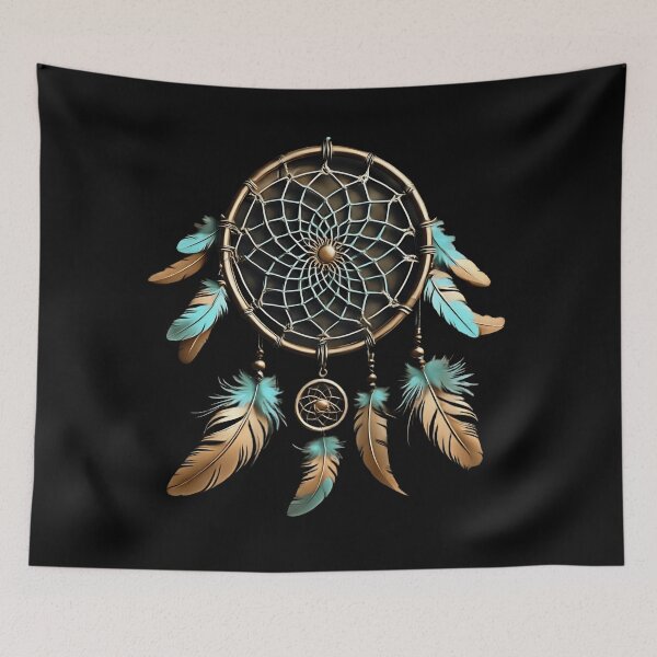 Item preview, Dream Catcher - Teal and Tan designed and sold by Pickle Wicked Designs.