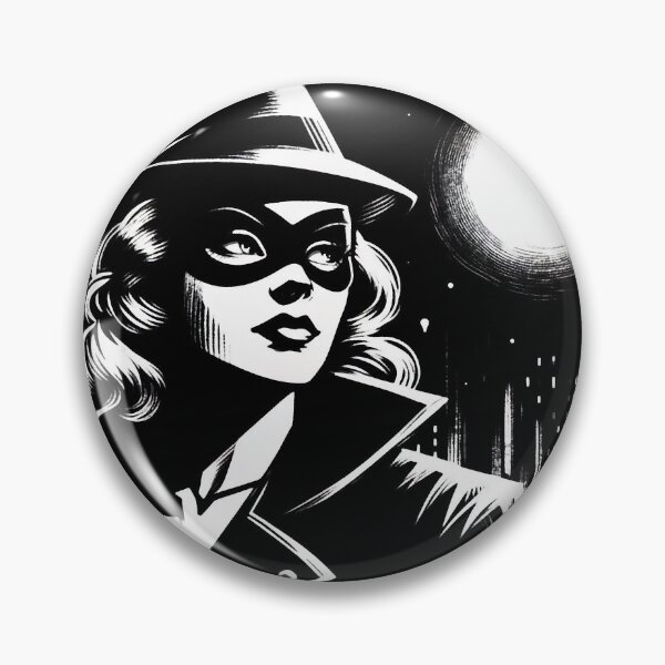 Item preview, Noir Woman with Scarlet Lips [Vintage, Retro] designed and sold by RESToRAPTOR.
