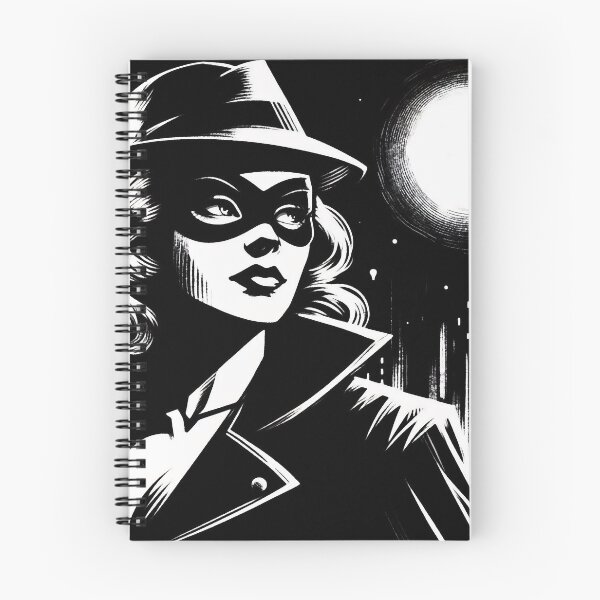 Artikelvorschau, Noir-Frau mit scharlachroten Lippen [Vintage, Retro] entworfen und verkauft von RESToRAPTOR.
