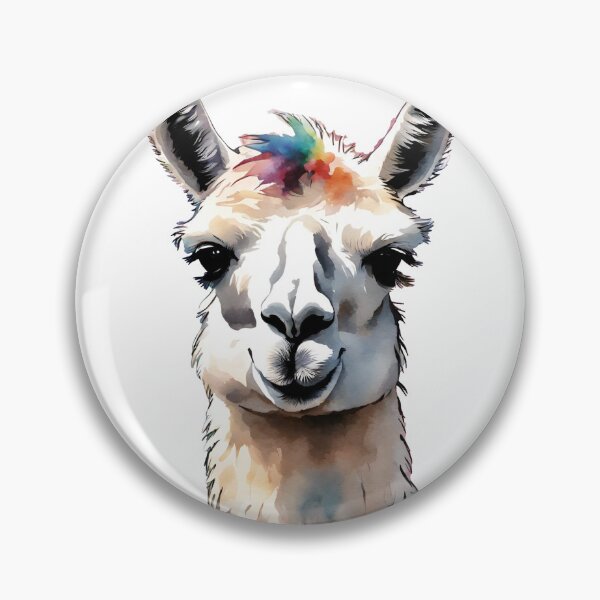 Item preview, Watercolor Llama designed and sold by LittleGoblinPrs.