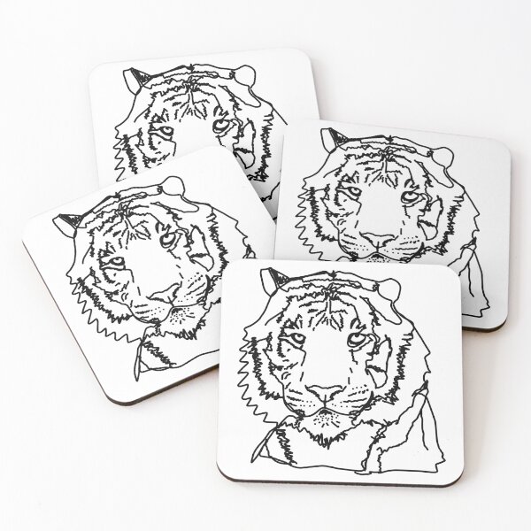 Item preview, Minimal Tiger Face designed and sold by ellenhenry.