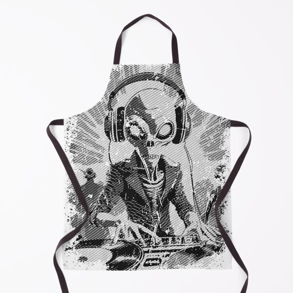 Item preview, An alien playing vinyl records designed and sold by Boogeyman Bill.