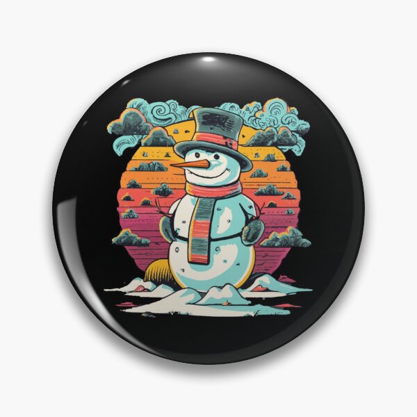 Item preview, Vintage colors sunset and snowman designed and sold by desinganddecor.