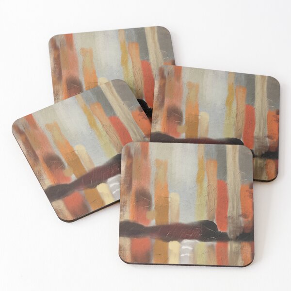 Item preview, Abstract Golden Sunset City life Reflection designed and sold by OdelAbstracts.