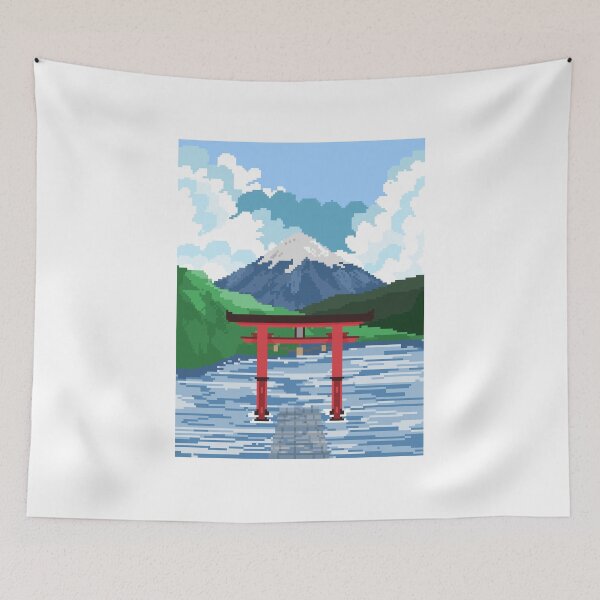 Item preview, Torii Gate with fujiyama designed and sold by Ekira Pop Pixel.