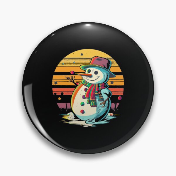 Item preview, Vintage colors sunset and snowman designed and sold by desinganddecor.