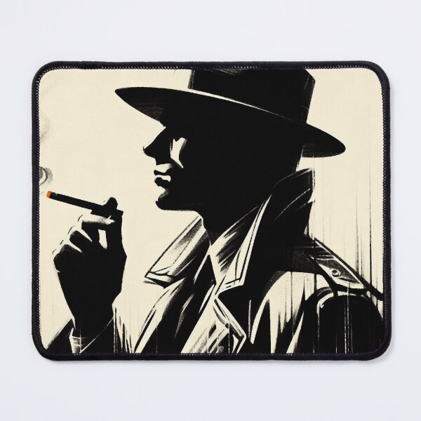 Item preview, Noir Silhouette of a detective [Vintage, Retro] designed and sold by RESToRAPTOR.