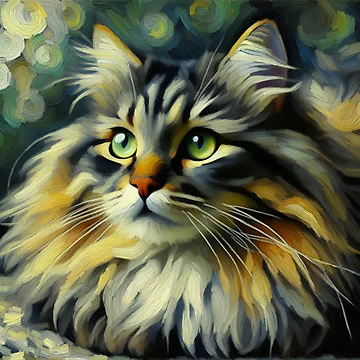 Artwork thumbnail, Whiskered Renaissance Splendor by BastKittyStore