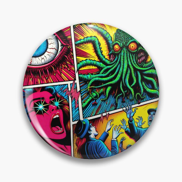 Artikelvorschau, Trippy psychedelischer Angriff von Cthulhu entworfen und verkauft von AIPixelMaster.