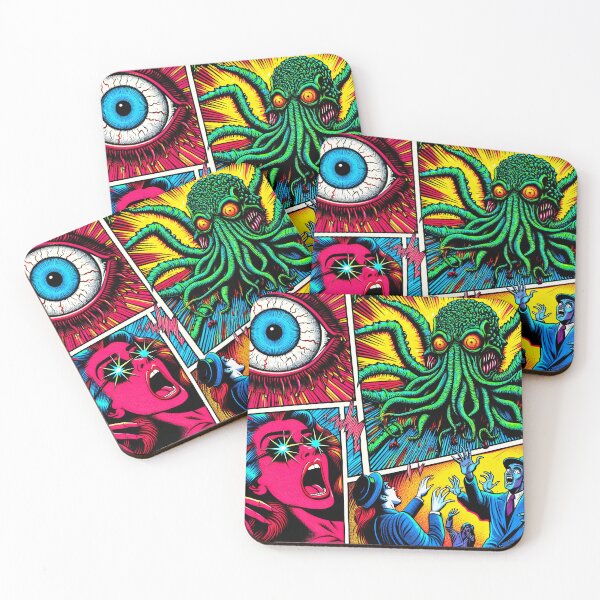 Item preview, Trippy Psychedelic Attack Of Cthulhu designed and sold by AIPixelMaster.