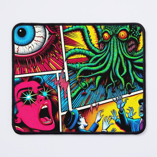 Item preview, Trippy Psychedelic Attack Of Cthulhu designed and sold by AIPixelMaster.