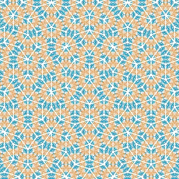 Artwork thumbnail, Geometric Snow Pattern by Motility