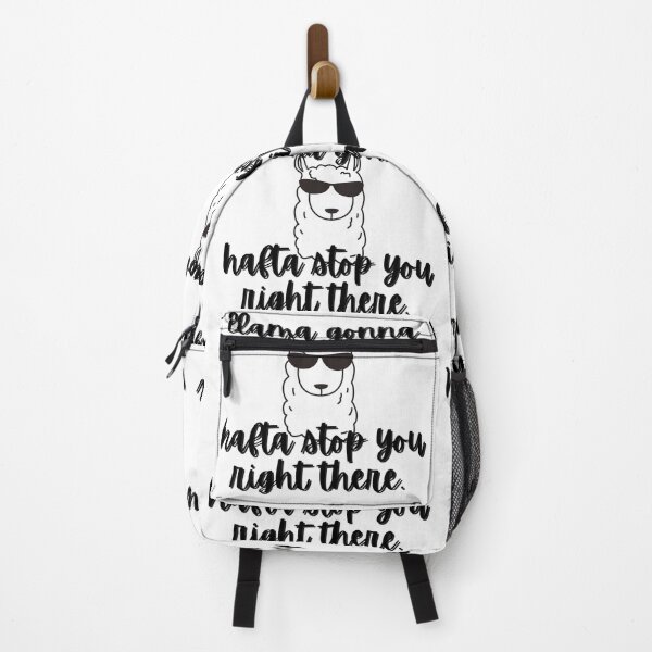 Item preview, Llama Gonna Hafta Stop You Right There (light background) designed and sold by LittleGoblinPrs.
