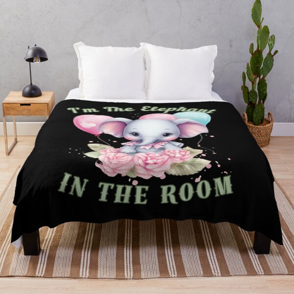 Item preview, I’m The Elephant In The Room. elephant portrait designed and sold by ElephantVibes.