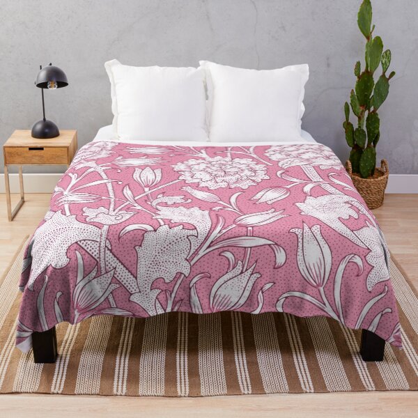 Artikelvorschau, William Morris rosa Blumenmuster entworfen und verkauft von InteriorRefine.