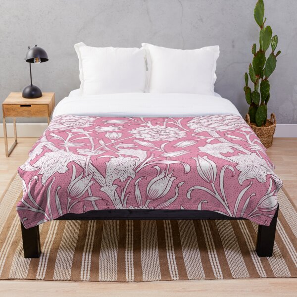 Item preview, William Morris Pink Floral Pattern designed and sold by InteriorRefine.