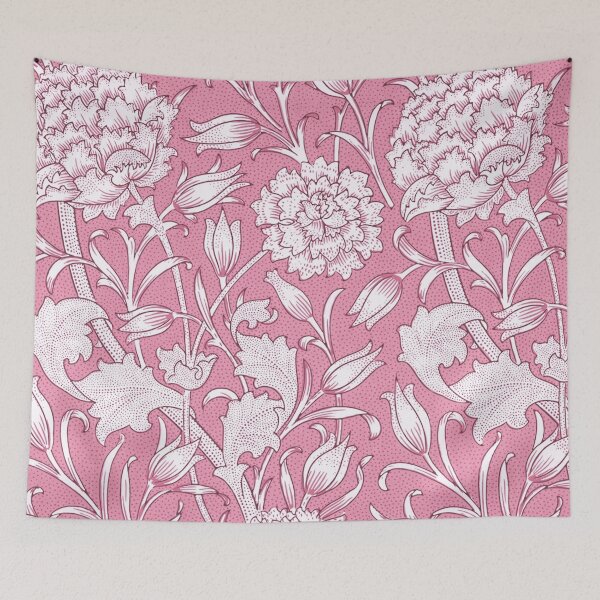 Item preview, William Morris Pink Floral Pattern designed and sold by InteriorRefine.