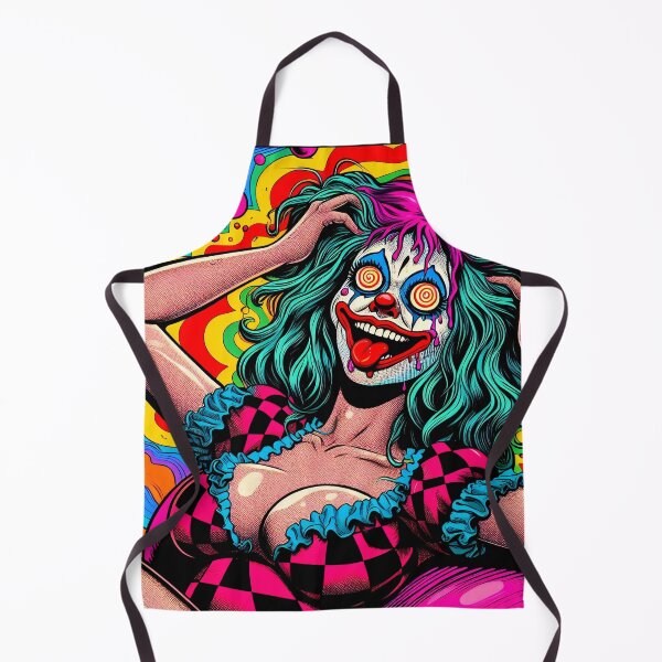 Item preview, Trippy Psychedelic Insane Clown Girl designed and sold by AIPixelMaster.