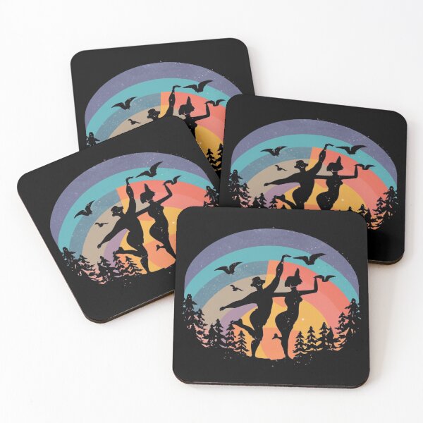 Item preview, Vintage colors sunset and cabin in the forest designed and sold by desinganddecor.