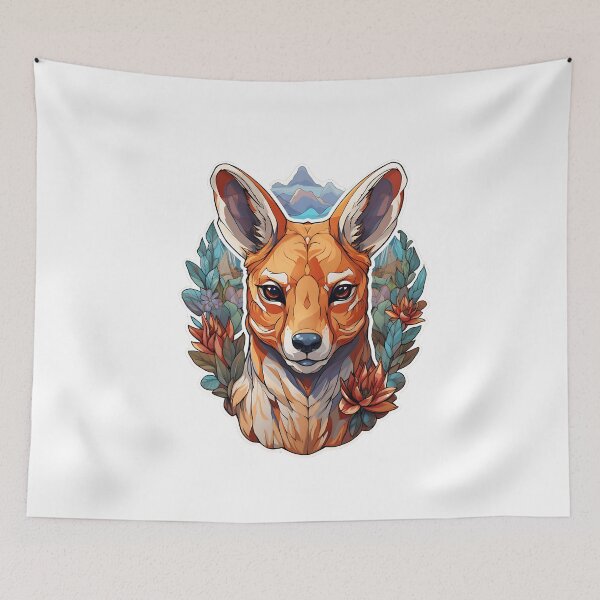 Item preview, AUSTRALIA KANGAROO AUSSIE ROO FLAG ROUNDEL designed and sold by ArteeInnovation.