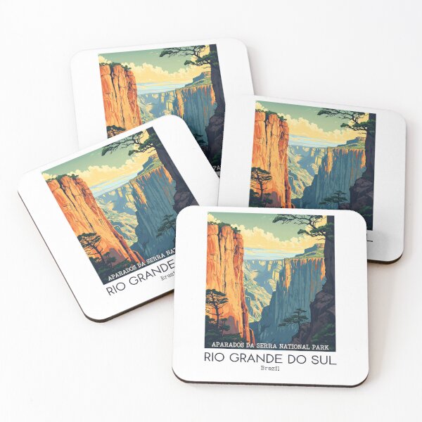 Item preview, A Vintage Travel Illustration of Aparados da Serra National Park - Rio Grande do Sul - Brazil  designed and sold by GoodOldVintage.