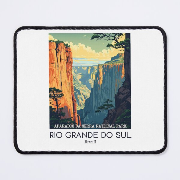 Item preview, A Vintage Travel Illustration of Aparados da Serra National Park - Rio Grande do Sul - Brazil  designed and sold by GoodOldVintage.