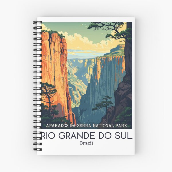 Item preview, A Vintage Travel Illustration of Aparados da Serra National Park - Rio Grande do Sul - Brazil  designed and sold by GoodOldVintage.