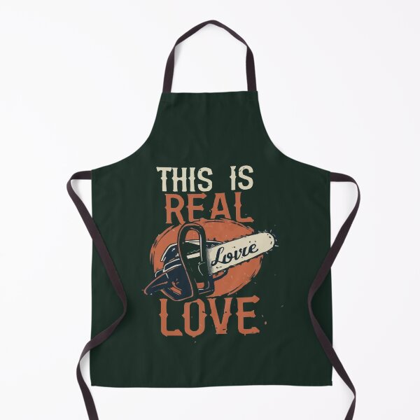 Item preview, Cool t-shirt for chainsaw lovers 'THIS IS REAL LOVE' designed and sold by Gadget80.