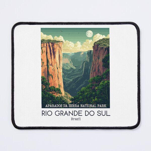 Item preview, A Vintage Travel Illustration of Aparados da Serra National Park - Rio Grande do Sul - Brazil  designed and sold by GoodOldVintage.